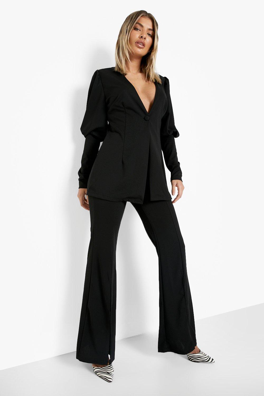 plus size linen pants suits